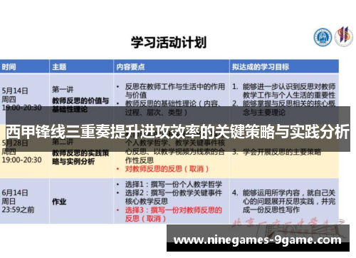 西甲锋线三重奏提升进攻效率的关键策略与实践分析