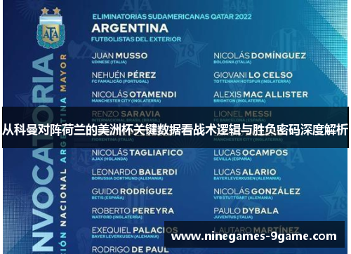 从科曼对阵荷兰的美洲杯关键数据看战术逻辑与胜负密码深度解析 从科曼对阵荷兰的美洲杯关键数据看战术逻辑与胜负密码深度解析